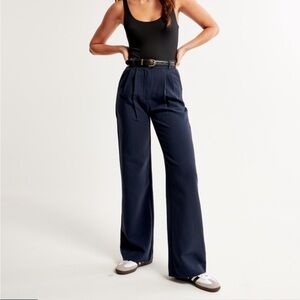 Abercrombie sloane tailored wide leg pant